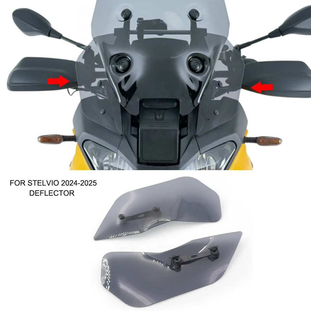 

For Moto Guzzi STELVIO 2024-2025 New Motorcycle Accessories Windscreen Side Spoiler Bilateral Deflectors