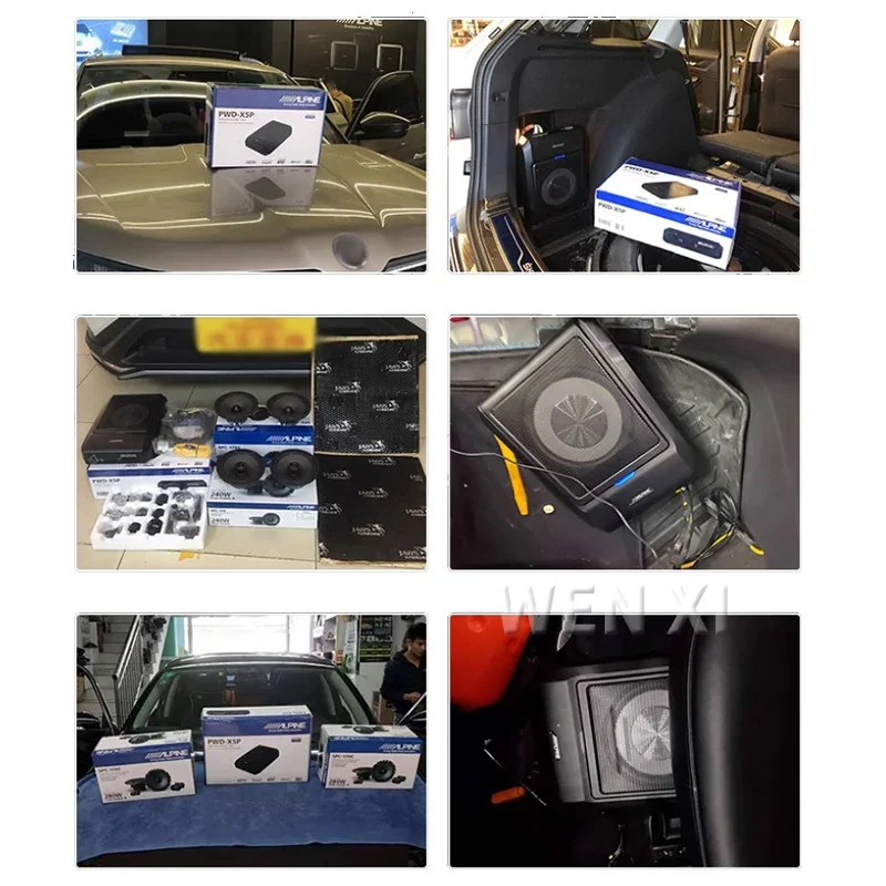 650 واط الذروة الطاقة 8 بوصة مقعد السيارة أقل من 8 سنتيمتر سميكة مضخم الصوت القرن سيارة مكبر الصوت 220 فولت مضخم صوت السيارة الجسم