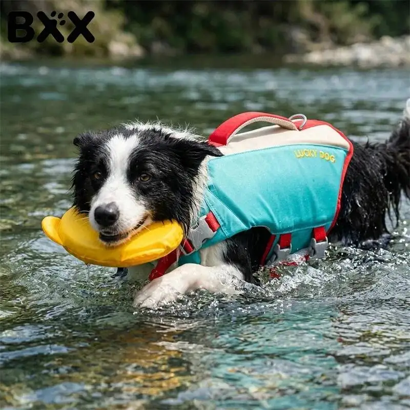 BXX Thick Floating Foam Dog Anti Drown Swim Vest Full Wrap Safe Flotation For River Yacht Lake Outdoor Water Sports