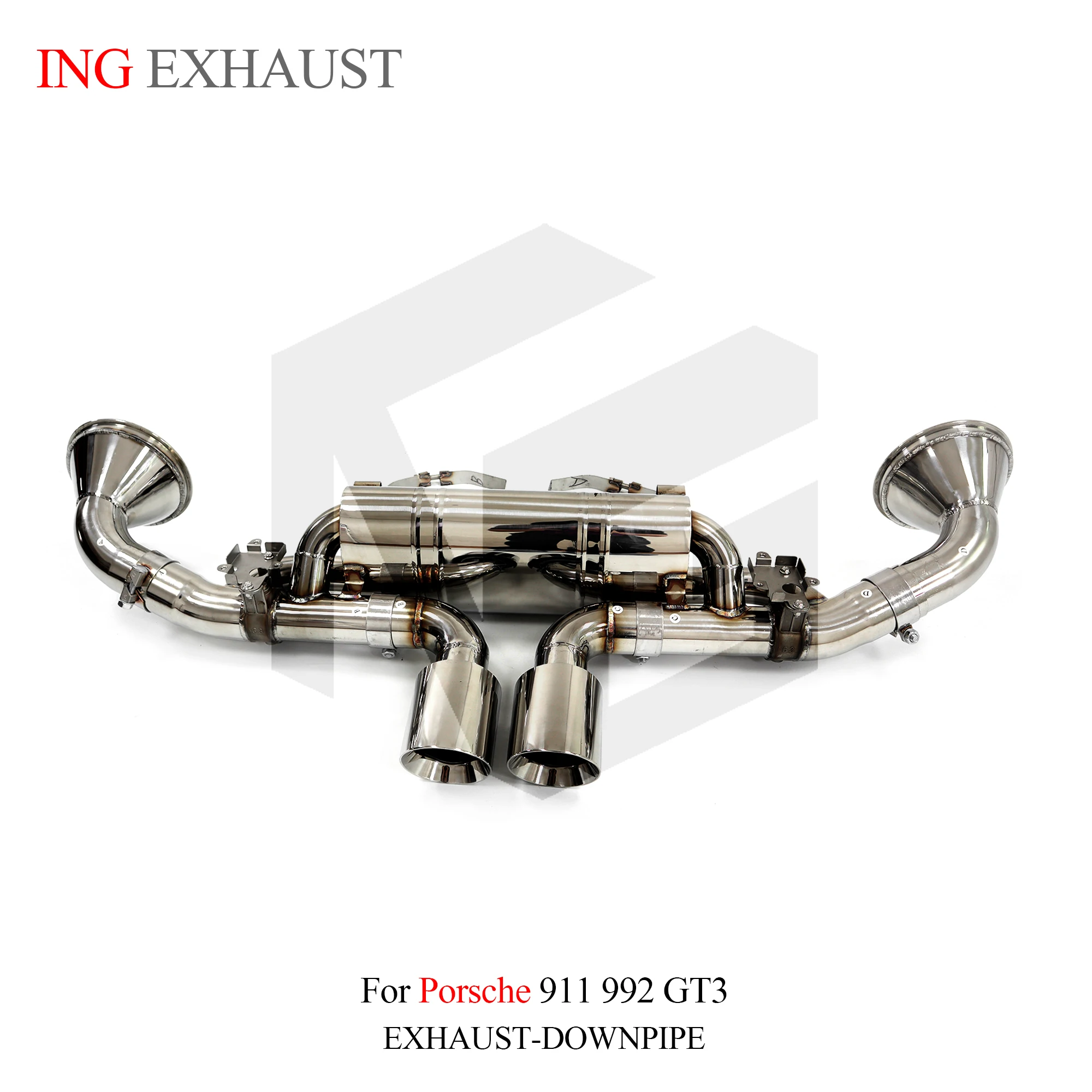 

ING Stainless Steel 304 Catback for Porsche 911 992 GT3 4.0T 2021+ Electric Valve Switch Performance Tube Race Muffler System