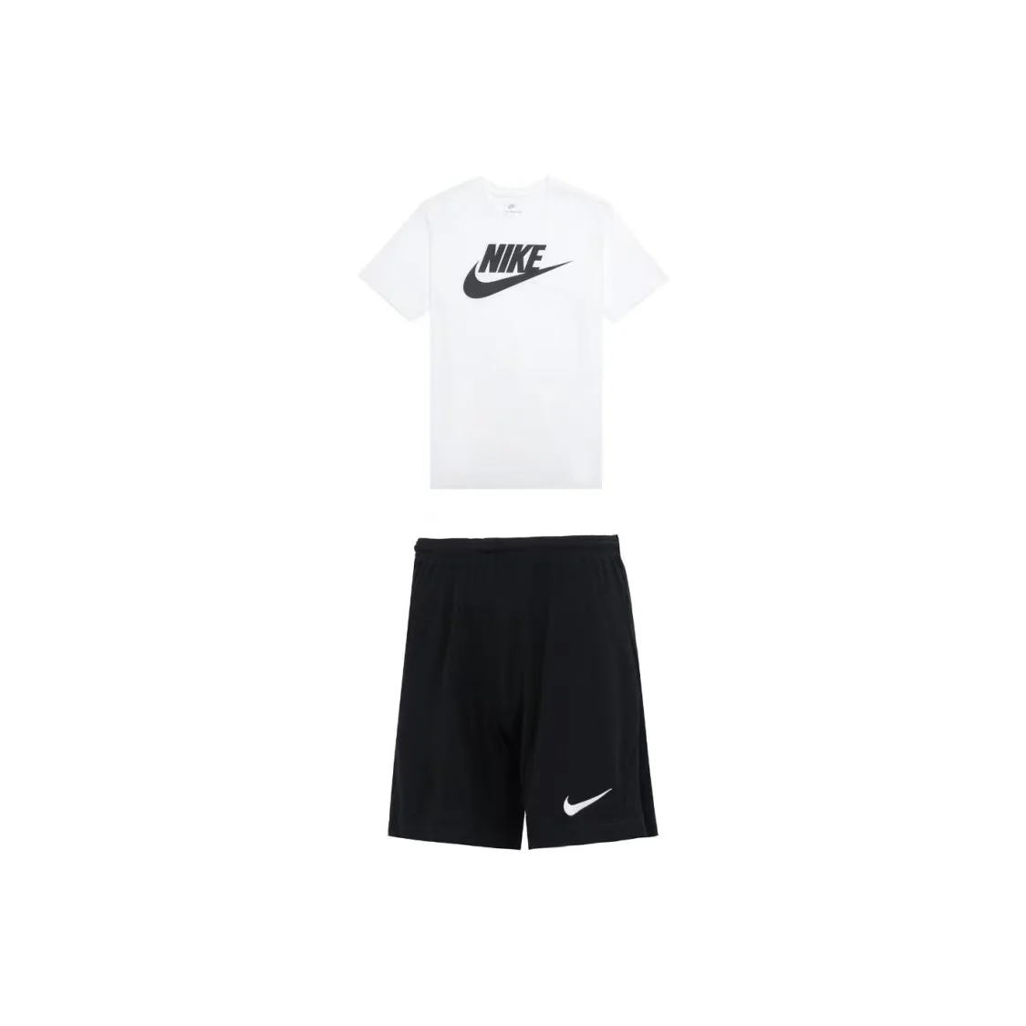Nike Breathable Short-Sleeve T-Shirt & Quick-Dry Marathon Elastic Waist Shorts Casual Sports Set AR5005-101 BV6856-010