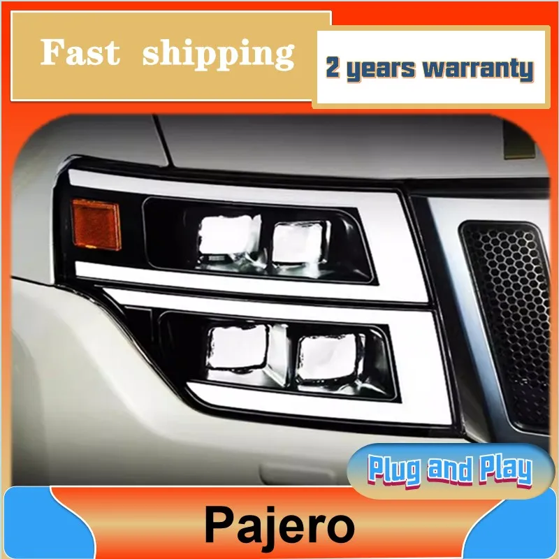 

Car Styling for Mitsubishi Pajero Head Light 2009-2021 V93 Headlight V97 V87 DRL Turn Signal Low High Beam Projector Lens