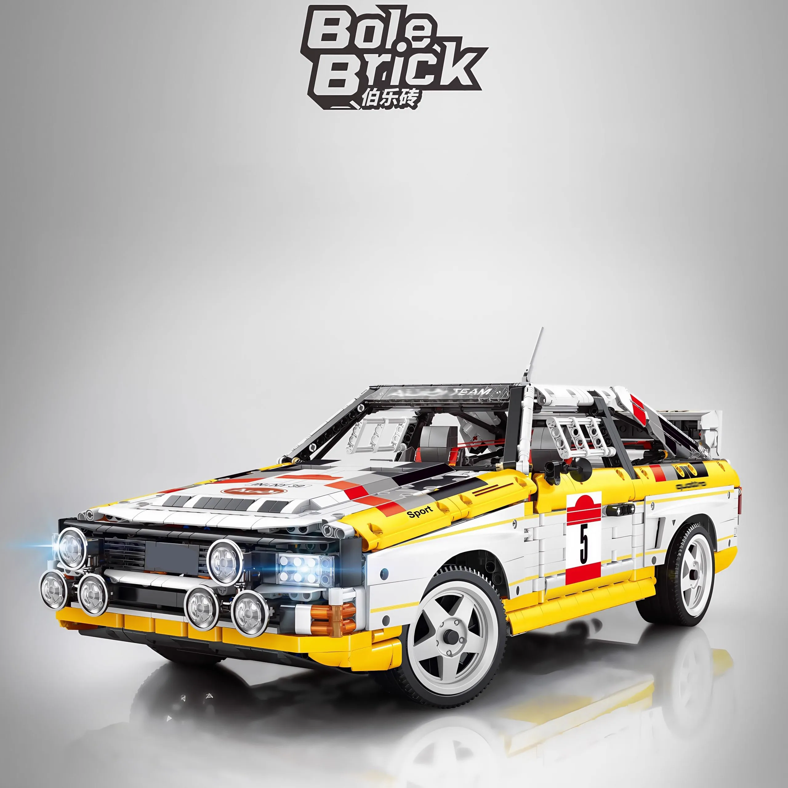 YC23043 Racing Sport Retro Rally Car 1:8 MOC Blocchi Tecnici di Costruzione di Montaggio Mattoni Modello Giocattoli per I Bambini Regalo Di Natale
