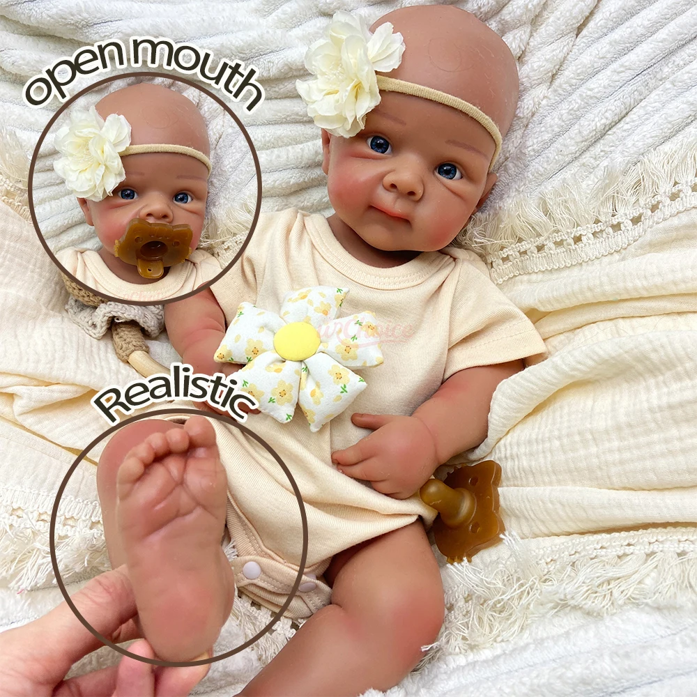 

Кукла-реборн Sweet Face 50 см, полностью силиконовая, с ручной росписью кожи, реалистичная на ощупь, эластичная, моющаяся, коллекционная игрушка для любителей искусства