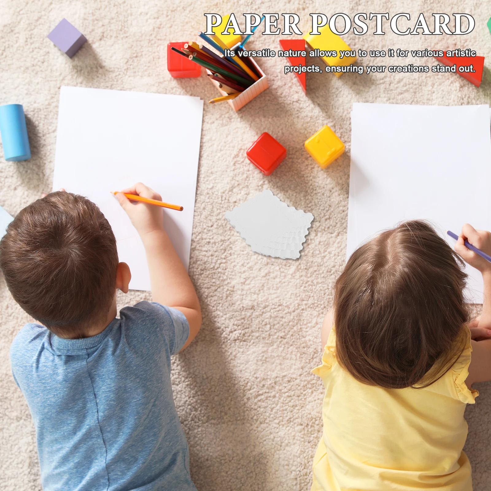 

Blank Watercolor Postcards 300Gsm Perforated Stamp Paper For Art Diy Painting Craft Scrapbooking Greeting Cards Mailing