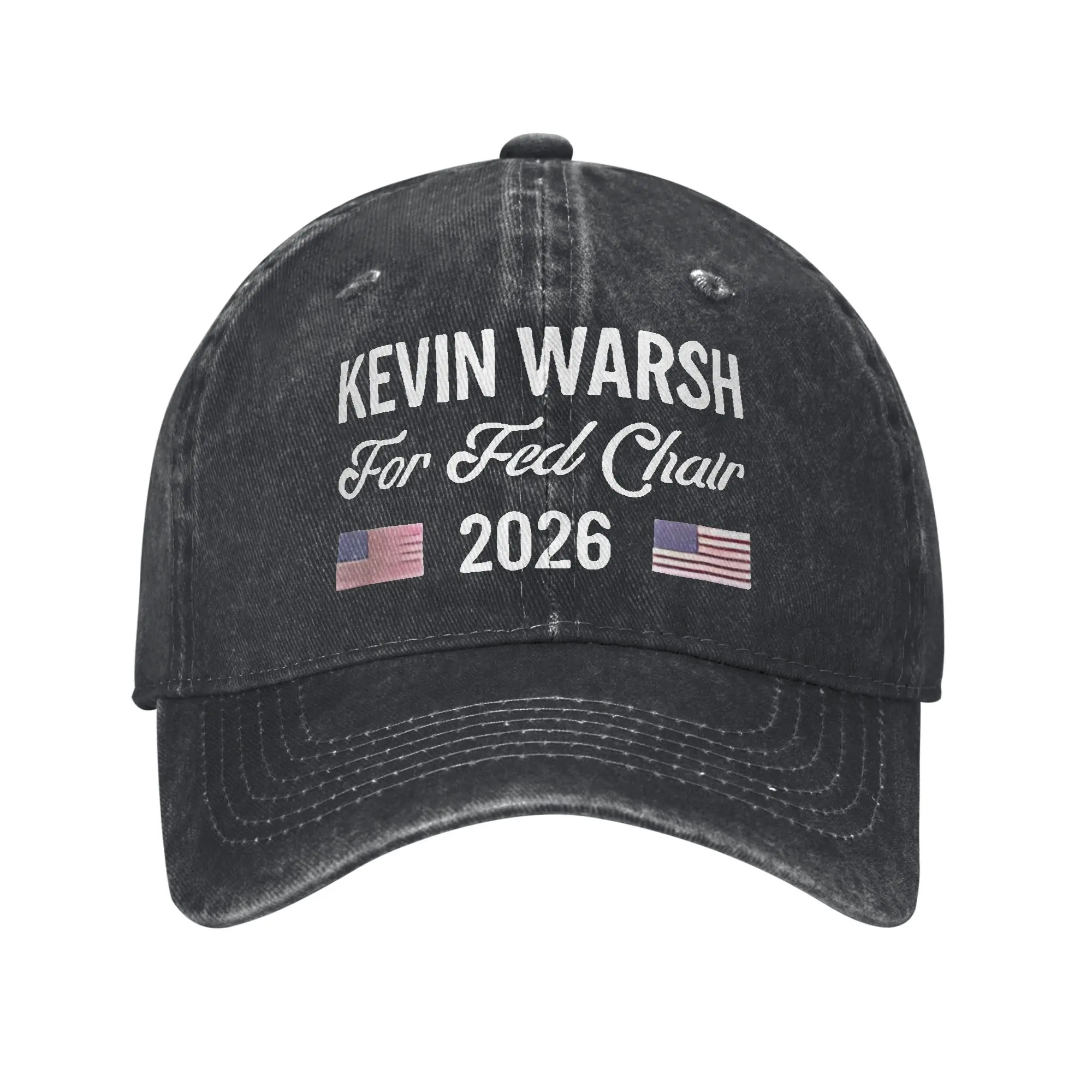 Kevin Warsh 2026 Casual Baseball Cap For Unisex-Teens Summer  Tennis Skate Trucker Hat Vintage Wholesale Snapback Cap