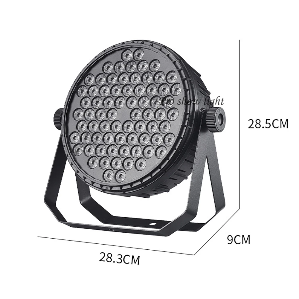 72LEDS RGB LED Par Light Remote Control 100W DMX Par Lights LED Uplight DJ Stage Par Can For Disco Club Party Wedding Event Show
