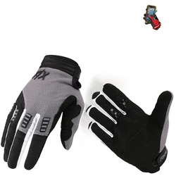 SMX-Guantes de Moto de cuero genuino para hombre, manoplas de carreras de Motocross, 5 colores, primavera y otoño, pantalla táctil