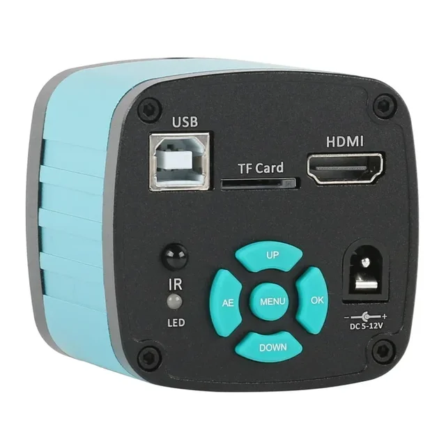1080P 2K 4K 48MP HDMI USB TF Cyfrowy przemysłowy PCB Lutowanie Mikroskop wideo Kamera Zoom 180X 300X 200X 500X 130X Obiektyw z mocowaniem
