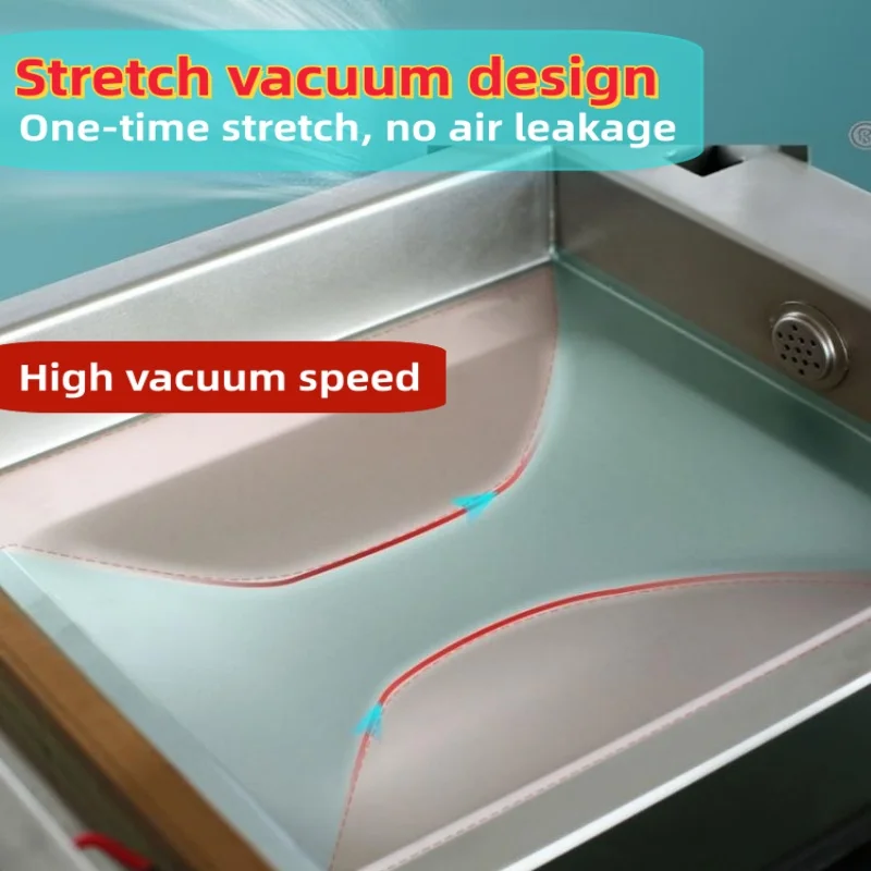 Table Top Chamber Vacuum Sealer Machine Commercial Digital Vacuum Packing Machine for Meat Food Fruit Preservation Packaging