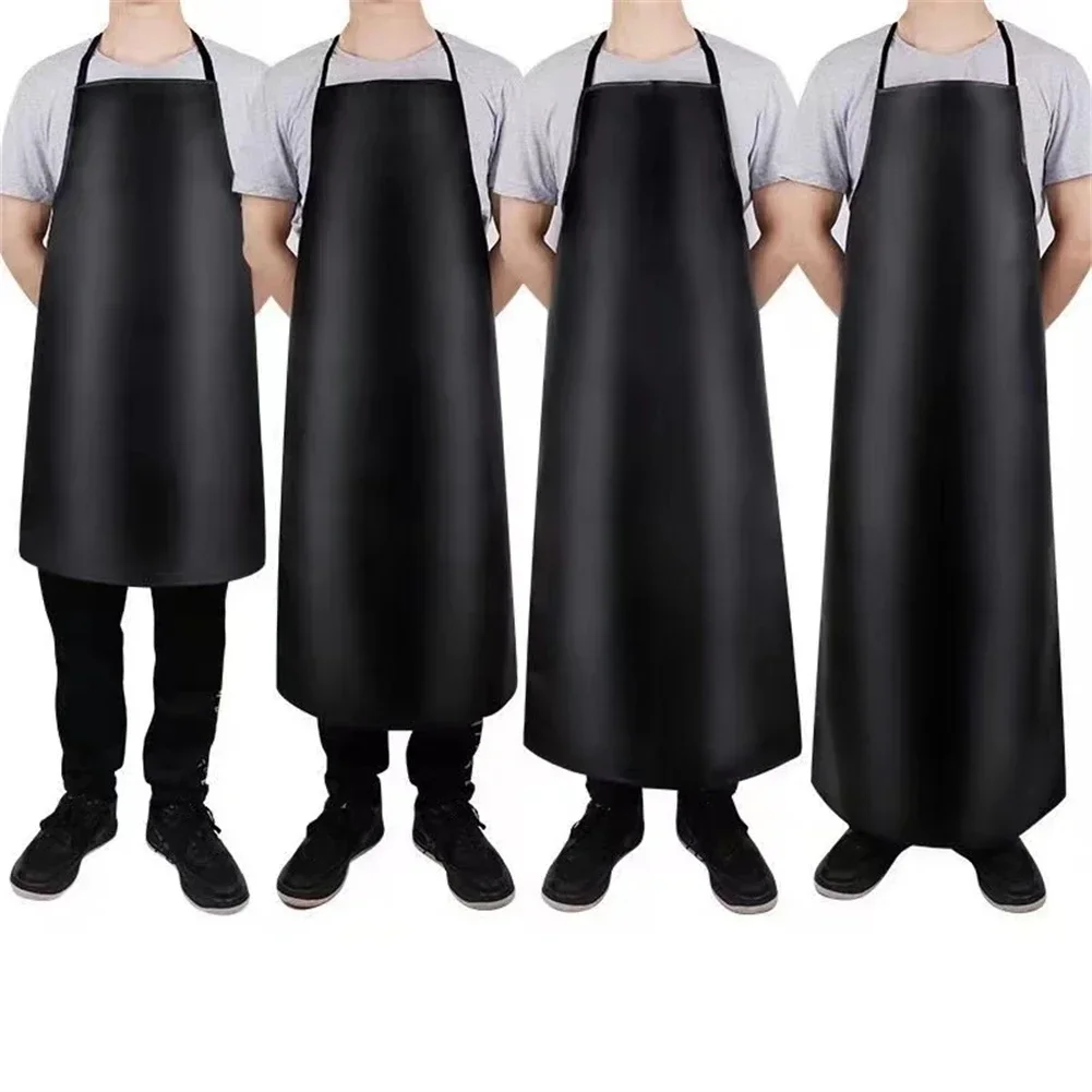 Heavy Duty Kitchen Apron with Waterproof PVC Leather Oilproof and Easy to Clean Suitable for All Kinds of Work