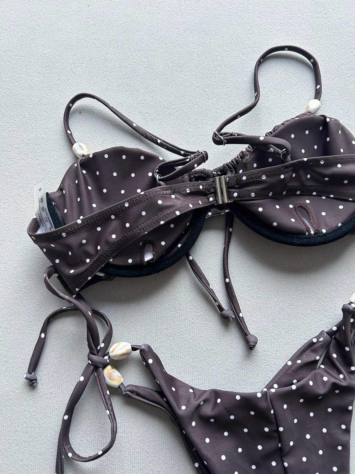 2026 Sexy Einfarbiger Bikini Badeanzug Damen Zweiteiliger Badeanzug Grenzüberschreitender Handel Einfarbiges Bikini-Set für Damen – Detail 13
