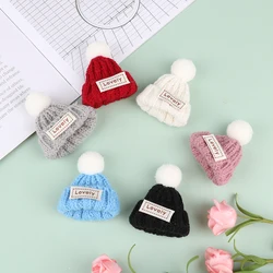 1/10 Pcs/lot Mini Handmade Small Knitting Hat For DIY Dolls Decoration Phone Case Decoration 3.5CM