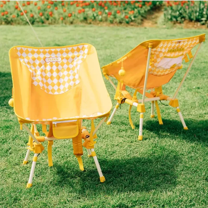 600D ткань Оксфорд, материал LoveHome, складной пляжный уличный стул, портативное сиденье для кемпинга, лунное сиденье, регулируемое высоту, можно хранить