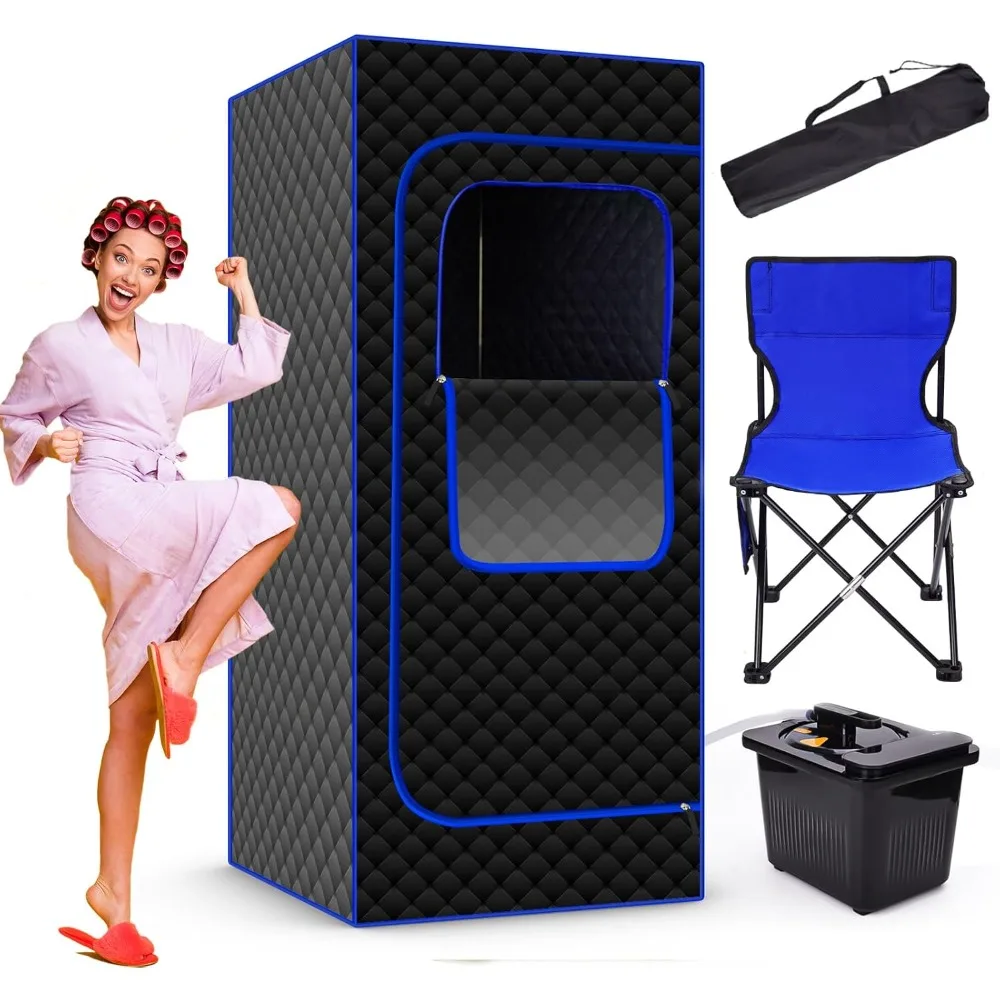 

Portable Sauna Room, Remote Control of 4-liter Sauna Box, Large Space Family Sauna Tent, Pilates Family SPA, Full Body Steam