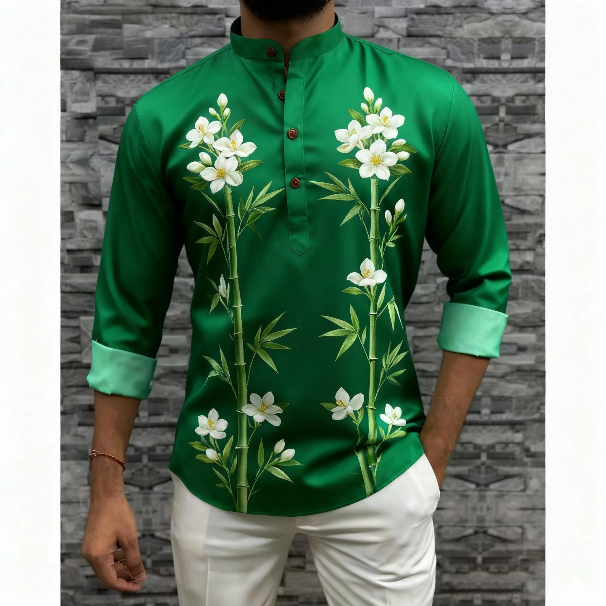 عباية رجالي ثوب عربية على الطراز الوطني هينلي بنطاقات عادي قمصان رجالية مسلمة 2026 ثوب كاميشيا أرابا روبا أرابي #4