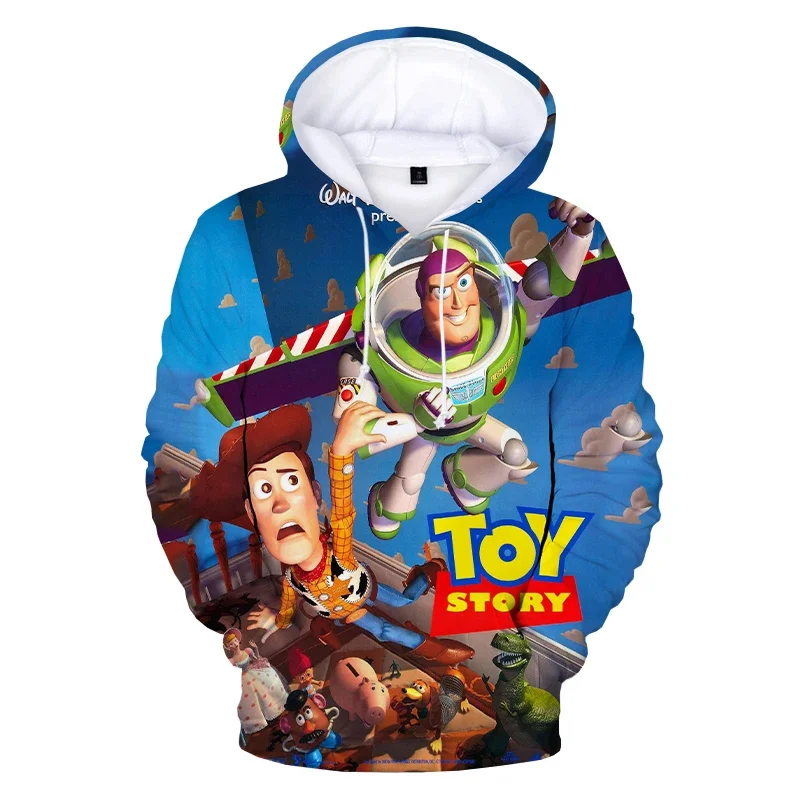 Buzz Lightyear Boys and Girls Hoodies 2025 Men's Hoodies 3D Printed Pullover Disney Men's Hoodies Toy Story Men's Clothing