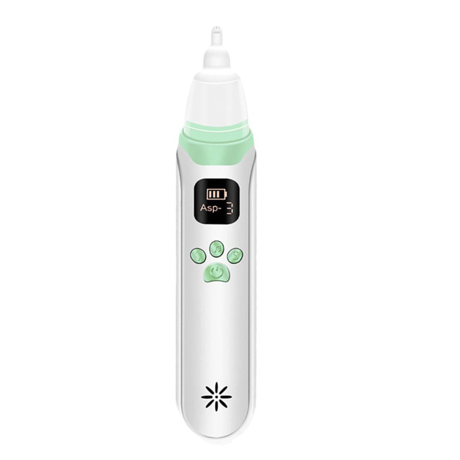電動乳児用鼻吸い器-3段階吸引レベル-シリコンチップ-ベビー鼻ケアマシン-英語対応