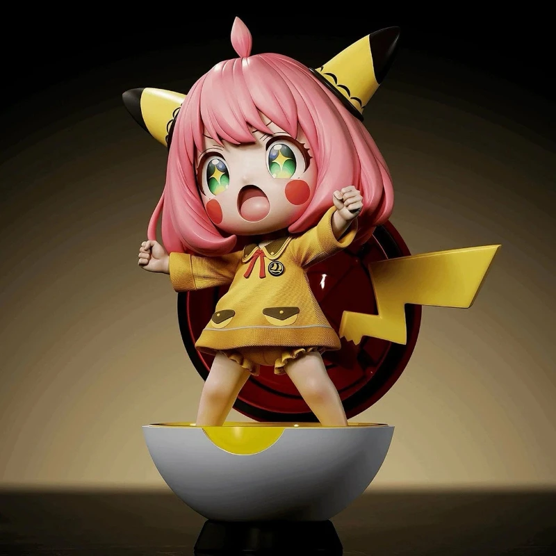 Família espião anya anime figura anya cos pikachu estatueta de ação ataque em titã modelo coleção estátua boneca brinquedos crianças presentes