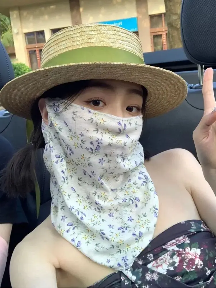 AliExpress 2025 Summer UV Protection Face Mask Full Coverage Neck Gaiter Scarf Sun Shield for Women Men Outdoor