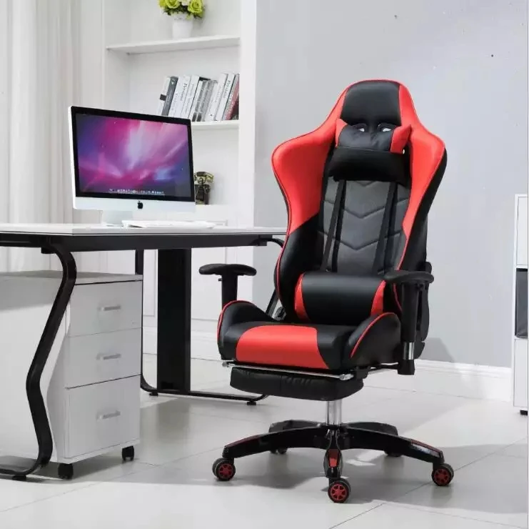 Charmstone Adjustable Gaming Chair Leather Nylon Computer Gamer Custom Gaming Chair Chaise Gaming