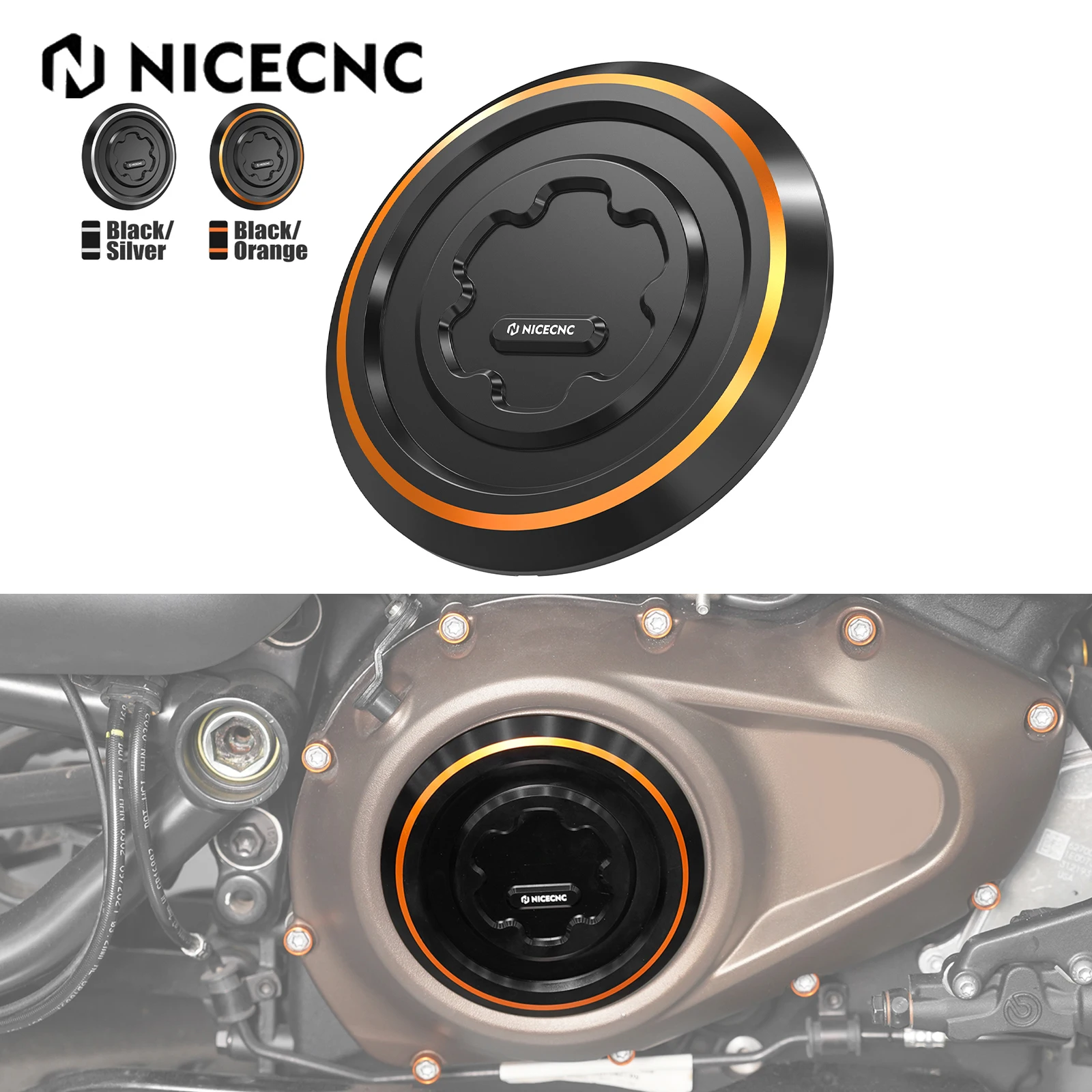 

For Harley Sportster S RH1250S 2021-2024 NICECNC Clutch Cover Right Side Pan America 1250 RA1250 21-24 Nightster RH975 23-24