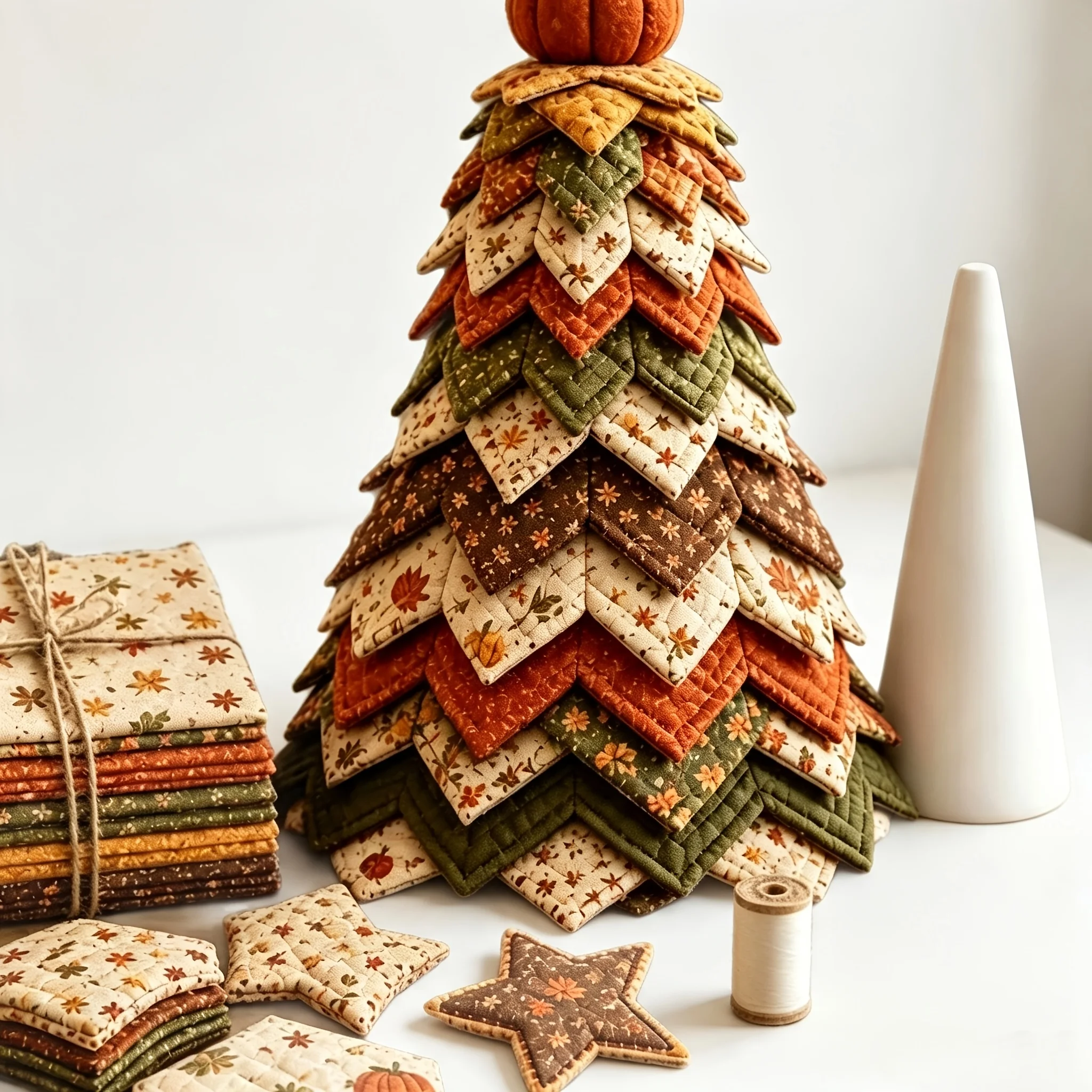 Americana Christmas Tree Quilt Kit Material