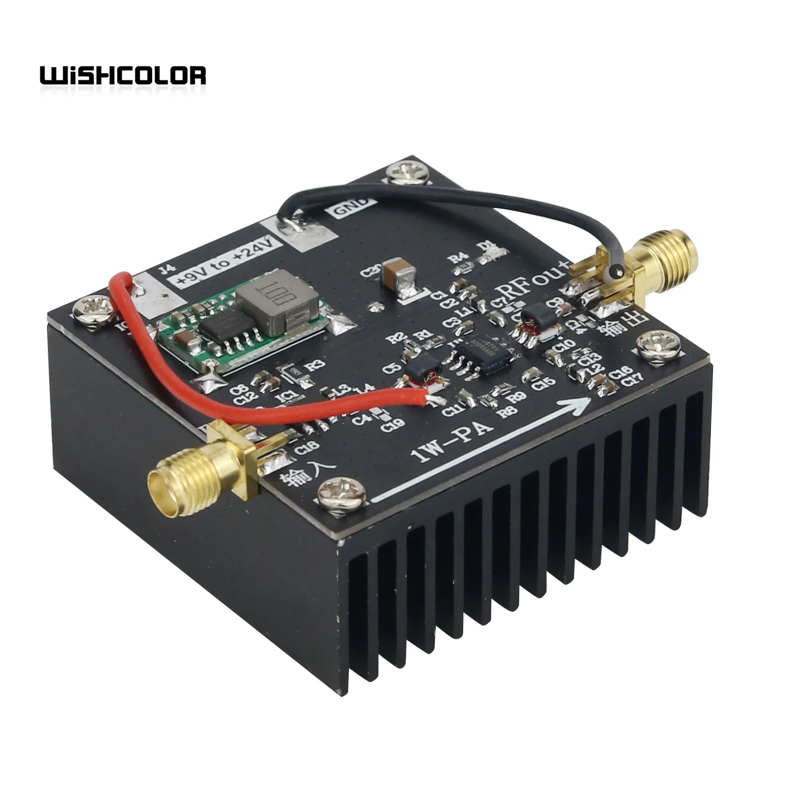 Wishcolor New 1W-PA RF Power Amplifier 10M-2000MHz 1W HF FM VHF UHF Amplifier FM Transmit Broadband RF Power Amp