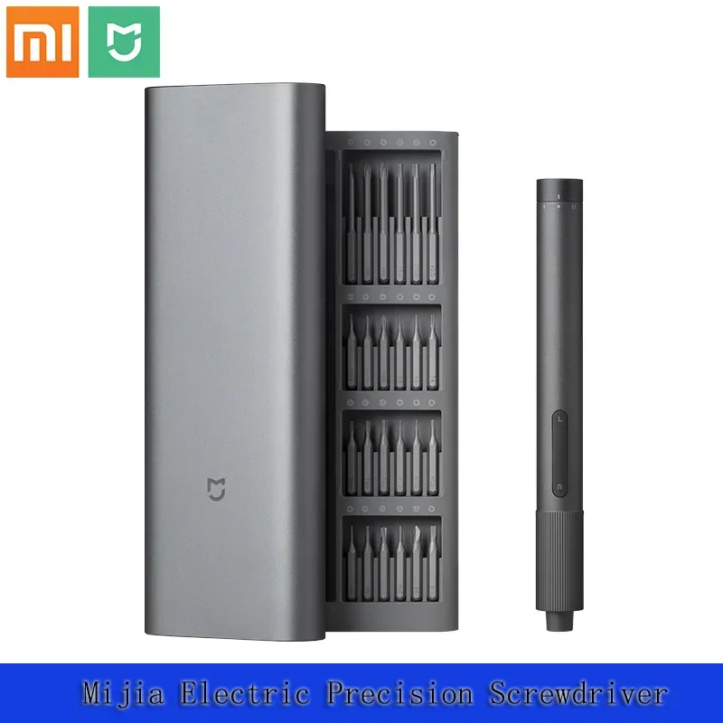 Xiaomi Mijia Smart Mi Electrical Precision Screwdriver Kit Metal Gear Box Strong Magneto Magnetic Aluminum Case