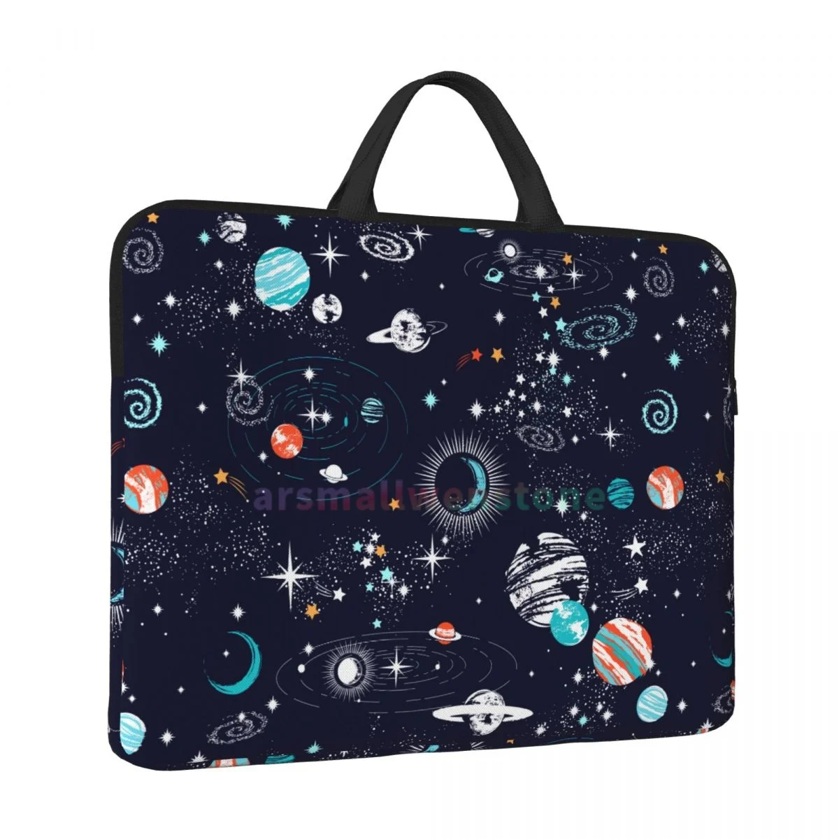 Space Planet Laptop Bag Computer Bag Office Business Travel 14 Inch Water Resistant Large Laptop Case