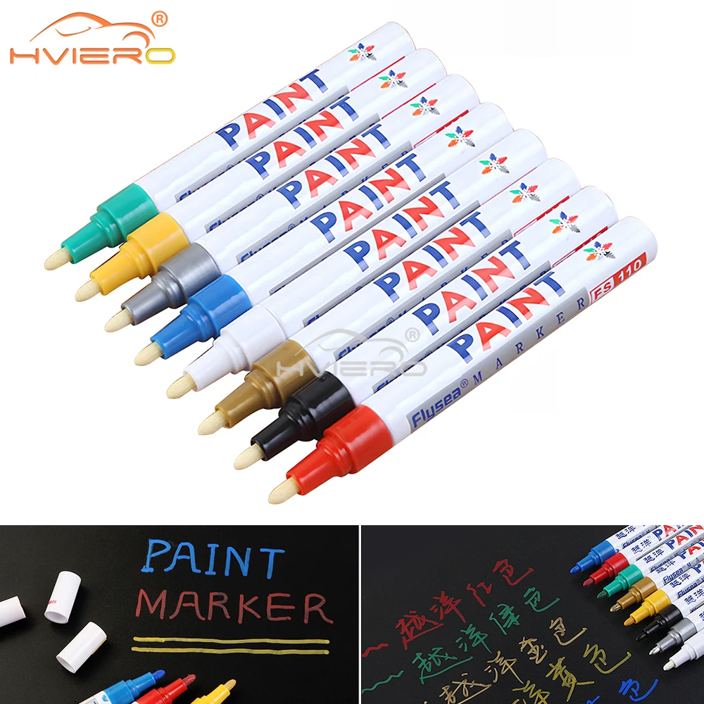 Colorful Polishing Waxing Sponge Paint Marker Ing Pens Permanent Waterproof Tyres Car Doodles Oil Cleaner Polishes Multipurpose