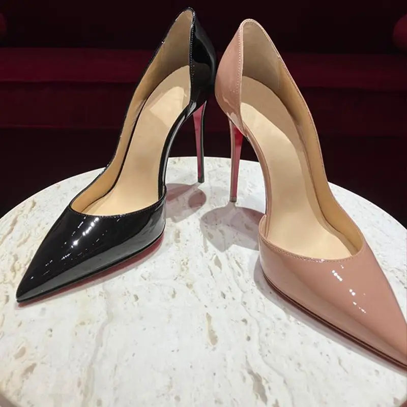 

Новые женские летние туфли на высоком каблуке с острым носком и неглубоким носком на шпильке