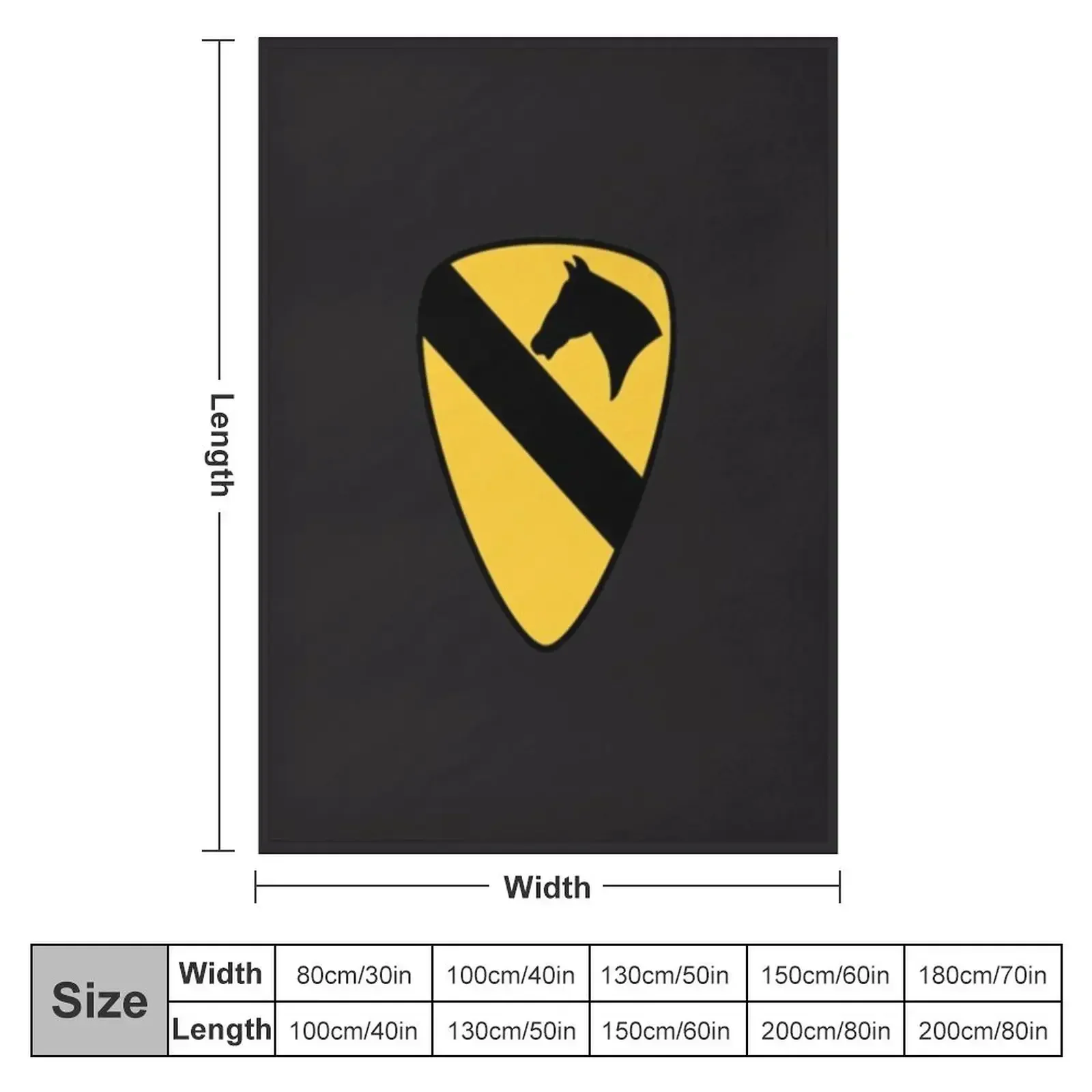 1st Cavalry Division Classic T-Shirt Throw Blanket Decorative Throw Winter beds Quilt sofa bed Hair Blankets