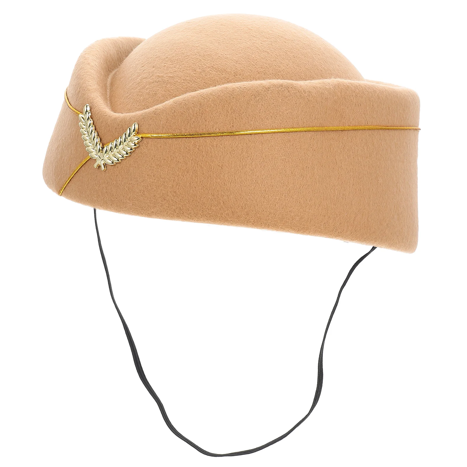 

Stewardess Flight Decorative Pillbox Hat Bright Color Smooth Texture Flight Attendant Hat Cosplay Party Performance