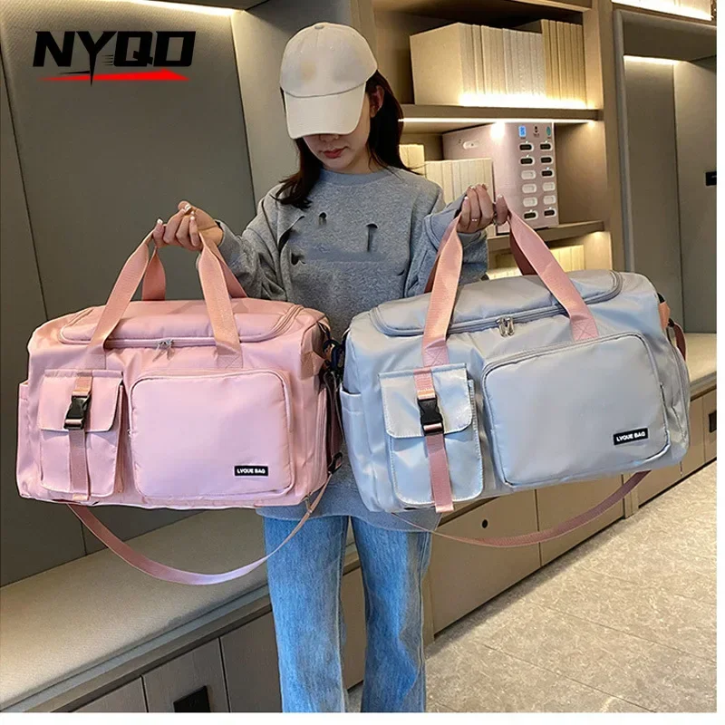 Women Travel Wet and Dry Separable Shoulder Handbag Sports Women's Backpack Gym Bag Outdoor Crossbody Travel Bag School Backpack