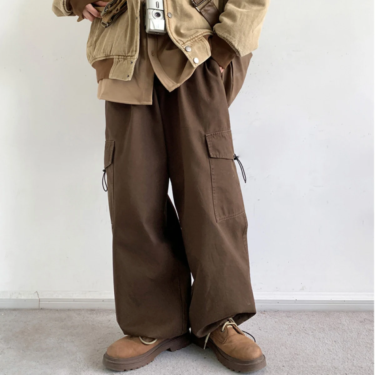 Korean Streetwear High Quality Baggy Pants For Men Women Loose Trend Hip Hop Trousers Harajuku Couple Oversize Cargo Pants