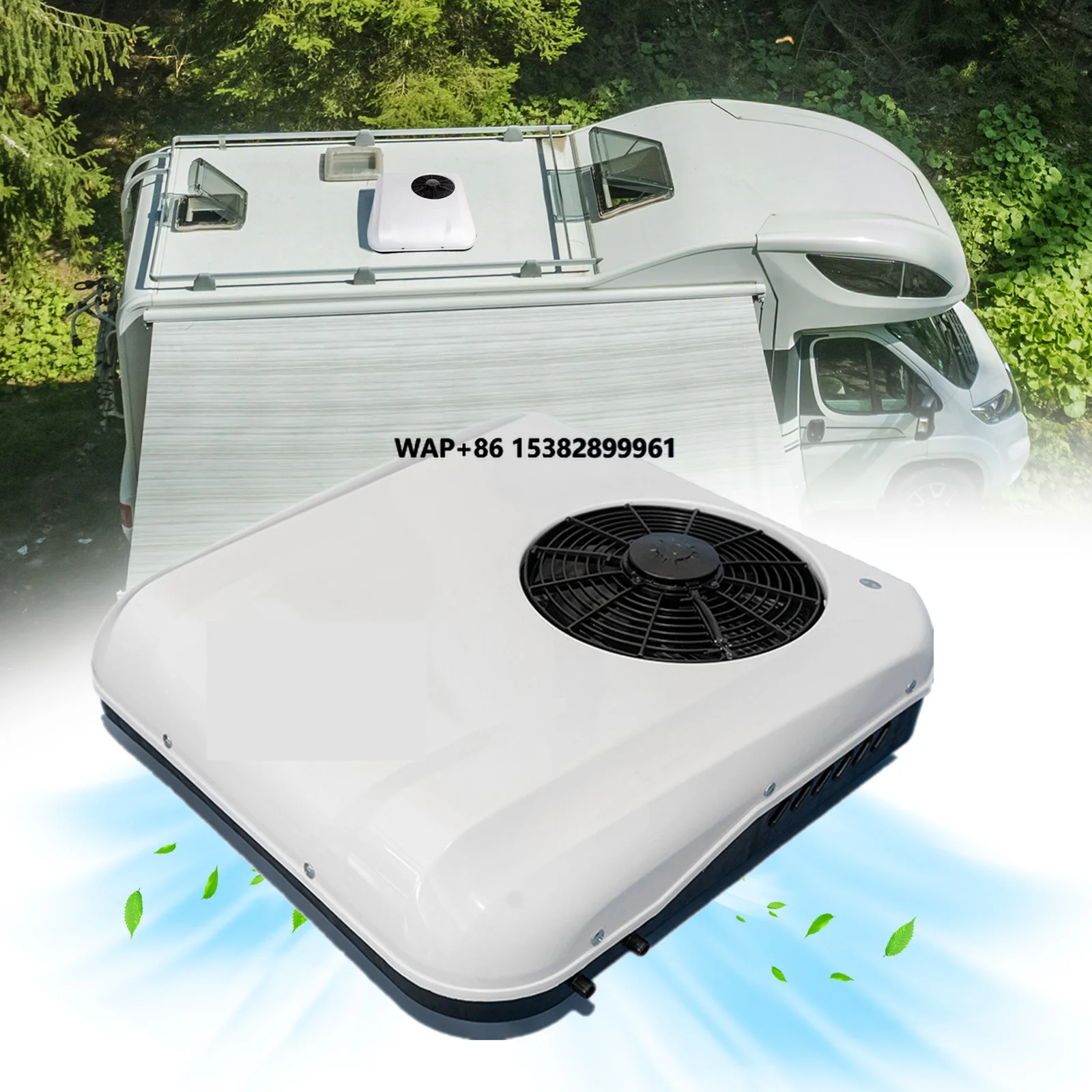 مكيف هواء للسيارة 12 فولت مكيف هواء معدل لتبريد السيارة 24 فولت مكيف هواء للشاحنة للأعمال RV Van #1