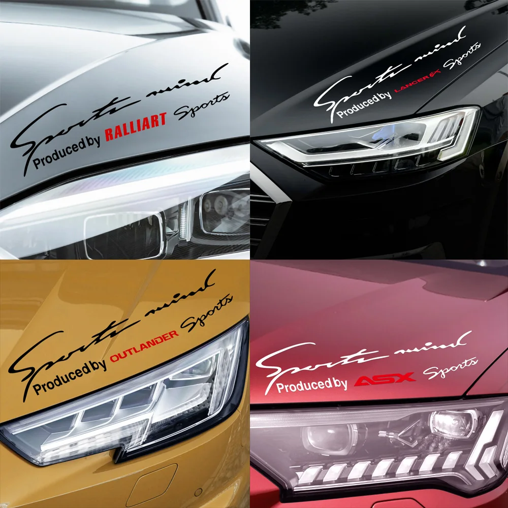 สติกเกอร์ติดไฟหน้ารถยนต์ ลายโลโก้รถยนต์ สำหรับมิตซูบิชิ แรลลิอาร์ต แกรนดิส แลนเซอร์ เอาท์แลนเดอร์ คอมเพทชั่น เอเอสเอ็กซ์