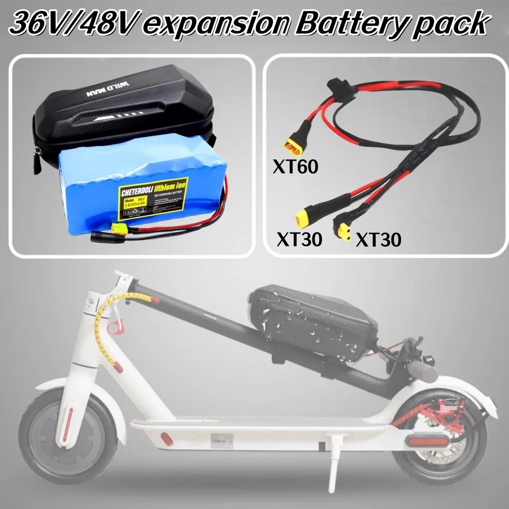 

36V/48V Paralleling Extra Expansion Battery Pack Additional Upgrade Battery With Battery Bag For Xiaomi M365/PRO/PRO2/1S/Mi3.