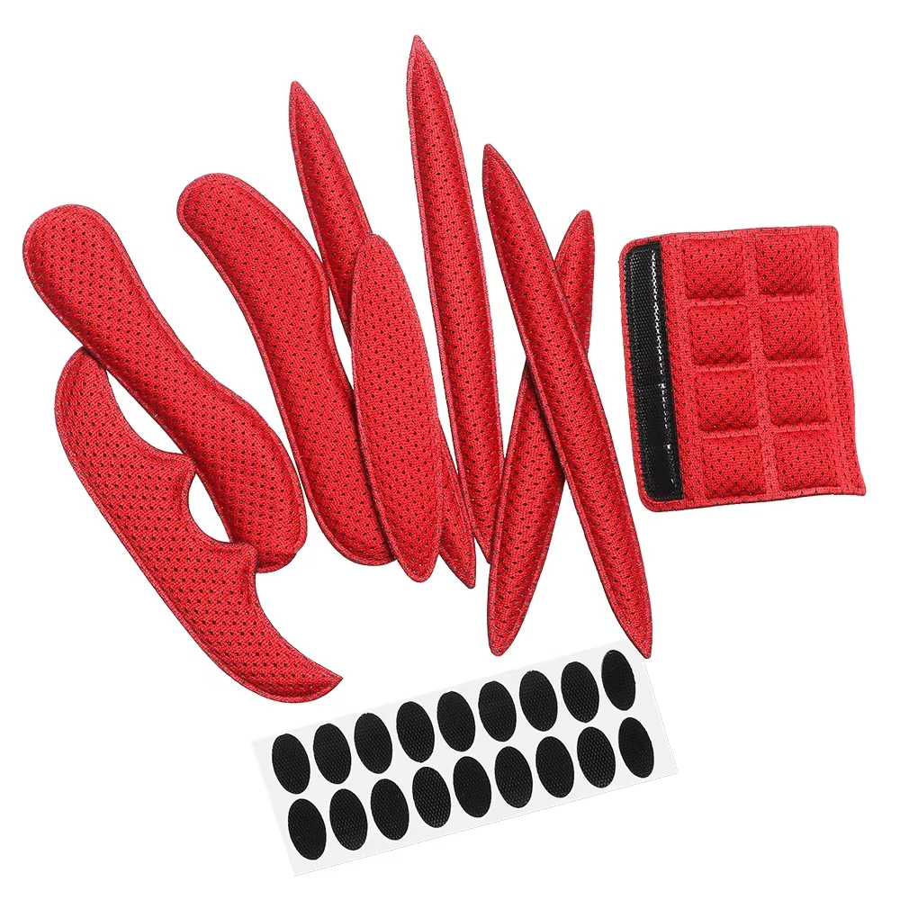 27pcs/set Helmet Padding Kits Sealed Sponge Replacement Motorcycle Bicycle Cycling Universal Foam Pads Set