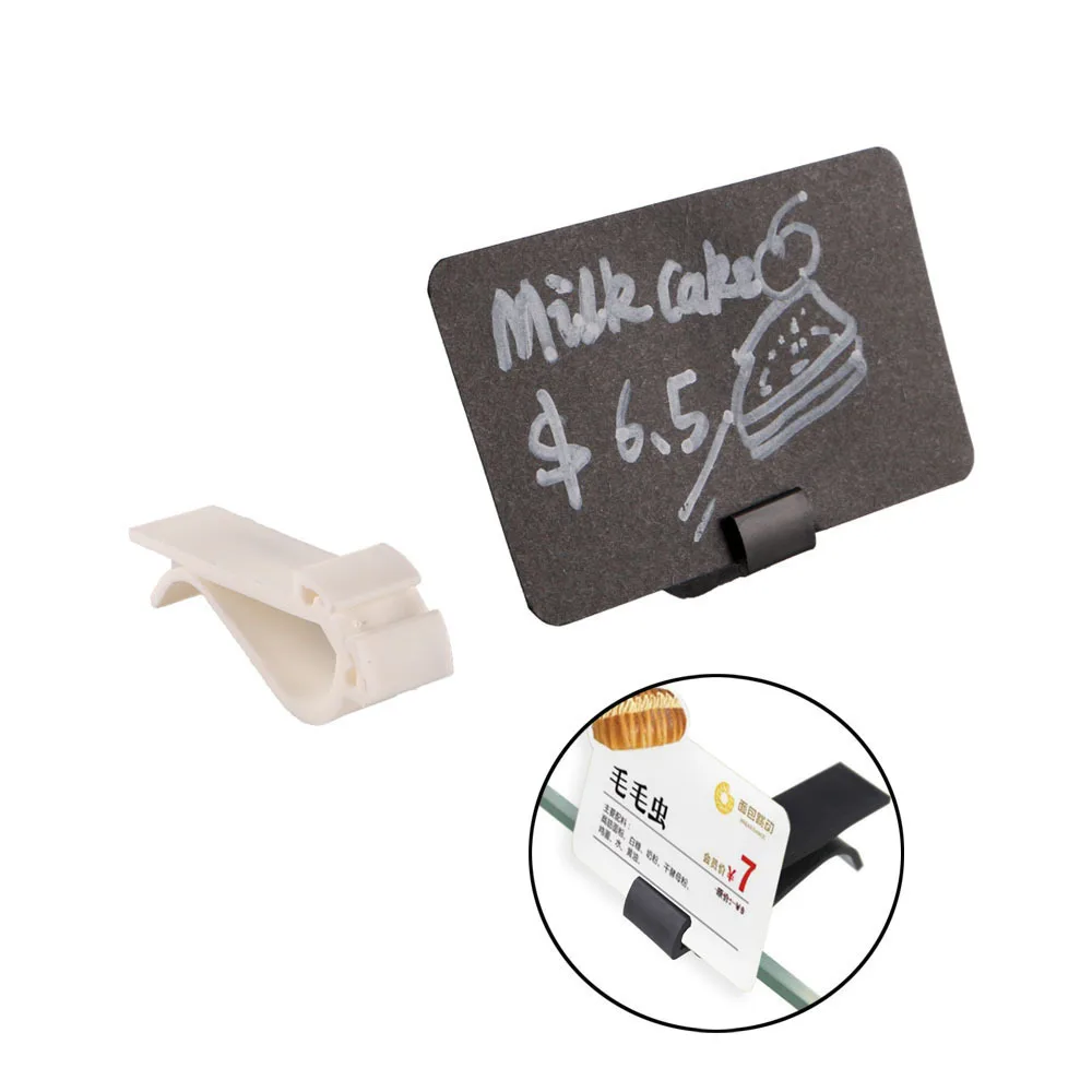 Price Tag Spike Holder para Retailing Store, Merchandise e Informações Price Display, Stand Up Clip