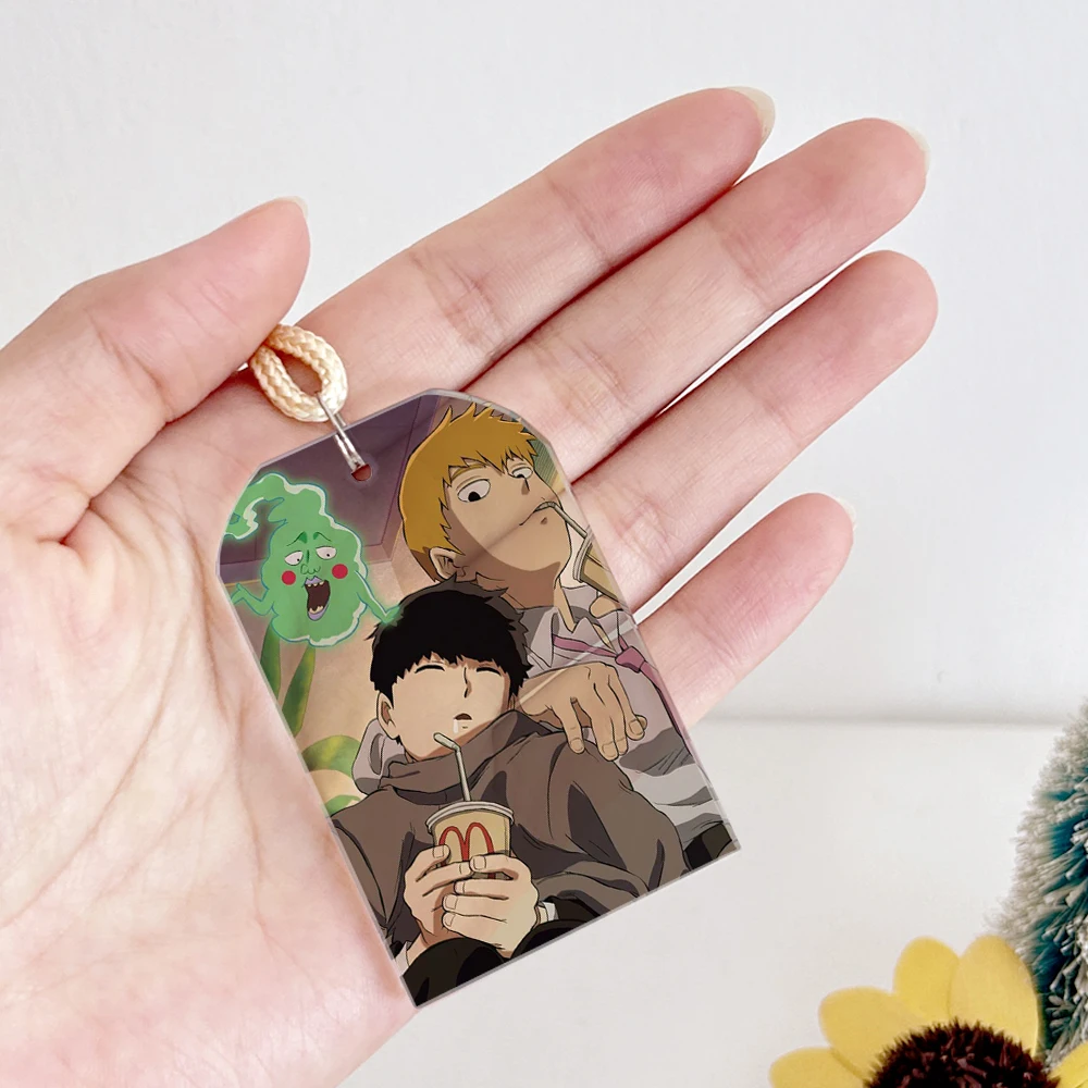 Anime Reichtum Arataka Mobu Saiko Hyaku Mob Psycho 100 Kageyama Shigeo Cosplay Kristall Amulett Anhänger Schlüssel bund Omamori Weihnachts geschenk