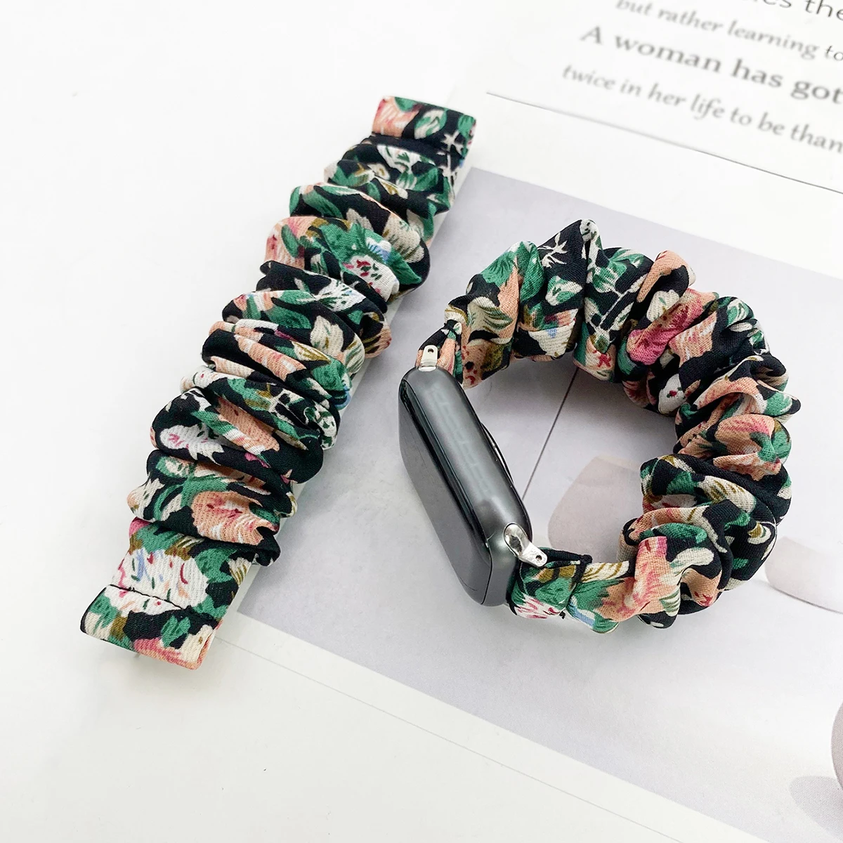 Scrunchie Elastic Compatible with Apple Watch Band 38mm/40mm/41mm 42mm/44mm/45mm, for iWatch Series 8/7/SE/6/5/4/3/2/1