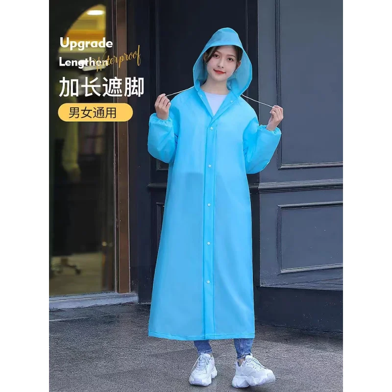 3JORaincoat Long Full Body Rainproof Transparent Thickened Children's Men's and Women's Raincoat Adult Portable Disposable Ponch