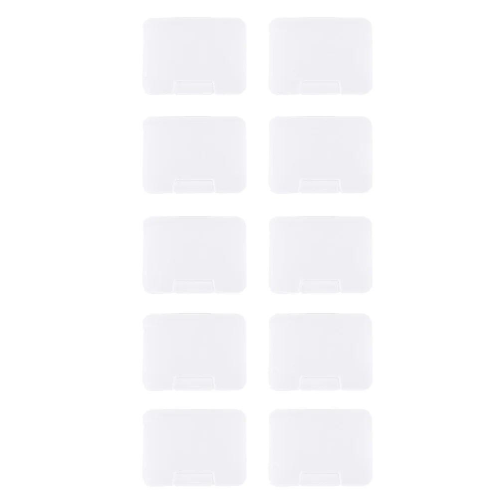 

10Pcs Plastic Storage Organizer Clear Hinged Boxes Multi-Function Small Container for Beads Crafts Coins Jewelry Home Use