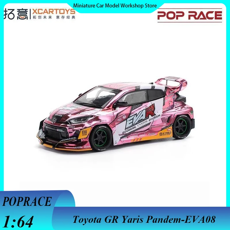 

POPRACE 1/64 Toyota GR Yaris Pandem-EVA08 Alloy Car Model Collection Decoration Item