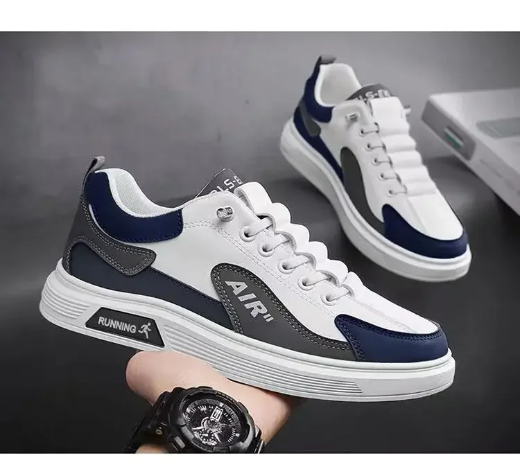 

2025 Spring and Autumn New Men's Shoes Leather Low cut Fashion Trendy Running Sports Men's Casual Trendy Shoes