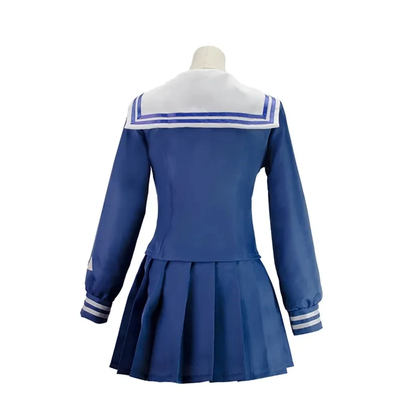 Anime blau Archiv Kasumizawa Miyu Cosplay Kostüm Kampf Seemann Anzug Loli Mädchen Schul kleider Perücke Schuhe für Frauen Halloween