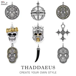 Pendant Skull Knight Maks Cross Tiger Tooth Royalty Orb Summer New Vintage Fine Jewelry Bijoux Rebel Street Gift For Woman & Men