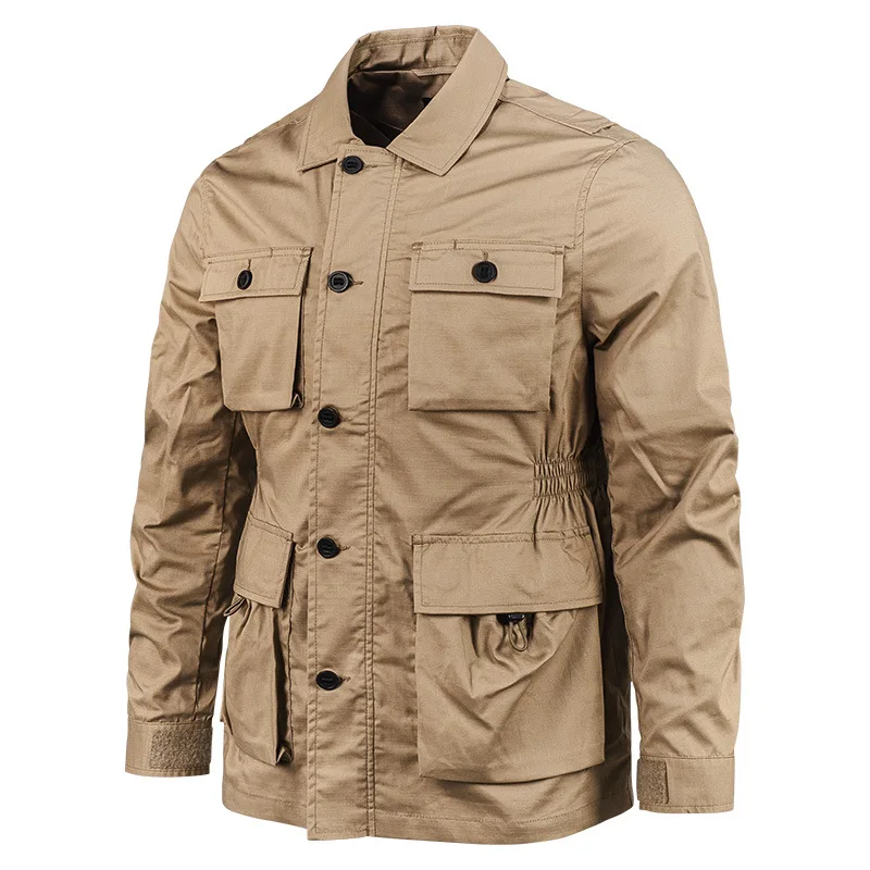 

SECTOR SEVEN Windbreaker Jacke Tactical Suit Hunting Hiking Travel Camouflage Jackets Multi pocket Commuting Cargo Jacket
